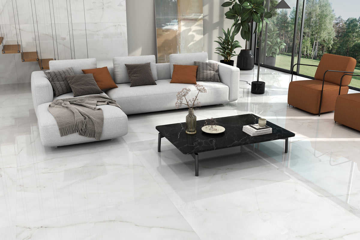 Onice Bianco 120x120 Glossy