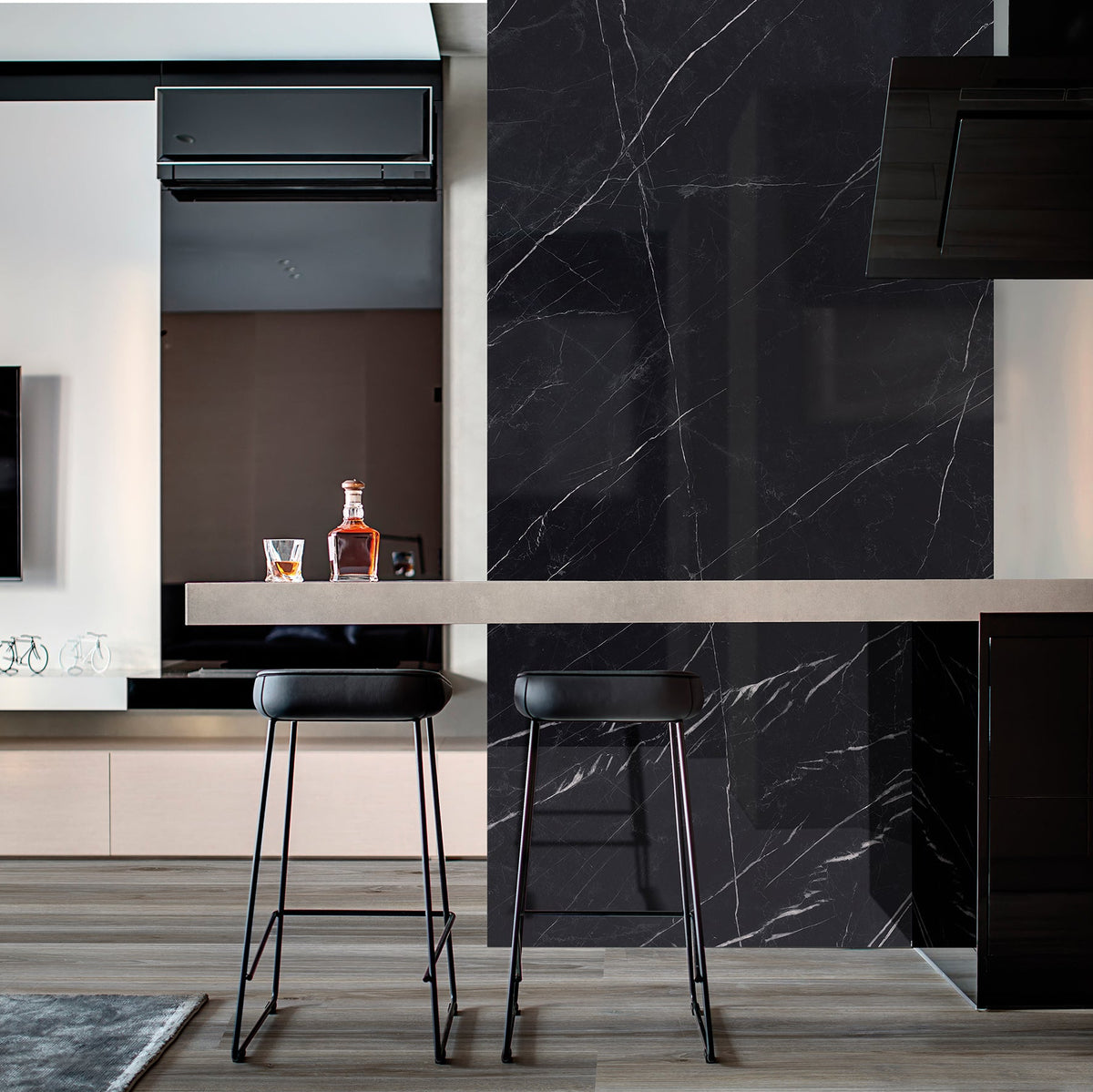 EK Marquina Black 60x60 Glossy