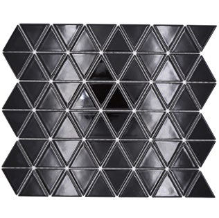 CG TR 59 Dreieck Uni Schwarz Glossy Mosaic