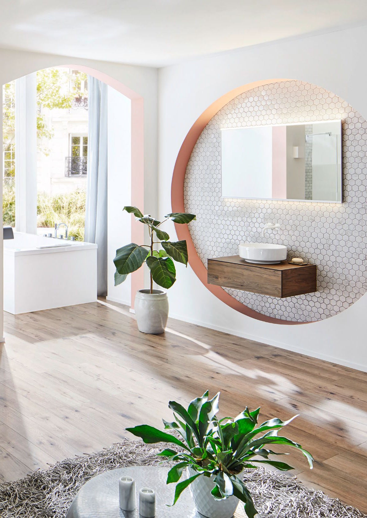 CIM HX5 CR Hexa Carrara Matt Mosaic