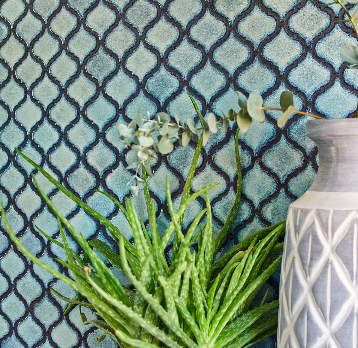 CLP 3BG Florentiner blau gesprenkelt Glossy Mosaic