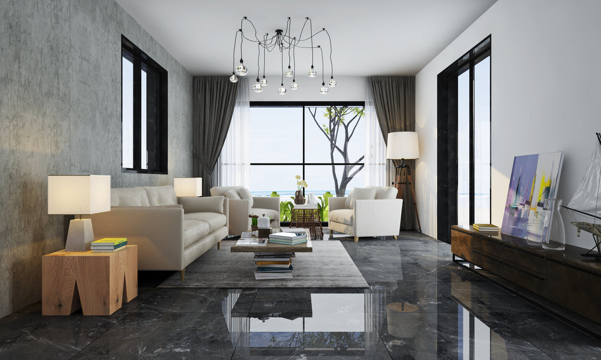 Marble Black 80x80